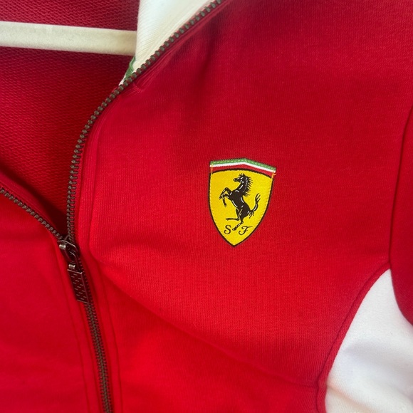 Ferrari Red Jacket with White Panels - Picture 2 of 4